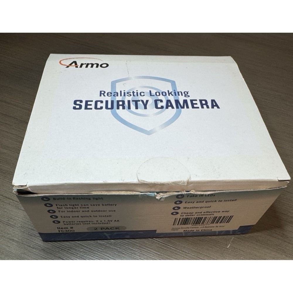 Dummy Security Camera, Fake CCTV Surveillance System with‎ Realistic Look